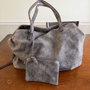 Free People Tote Bag with Triple Compartments - Vegan Faux Leather